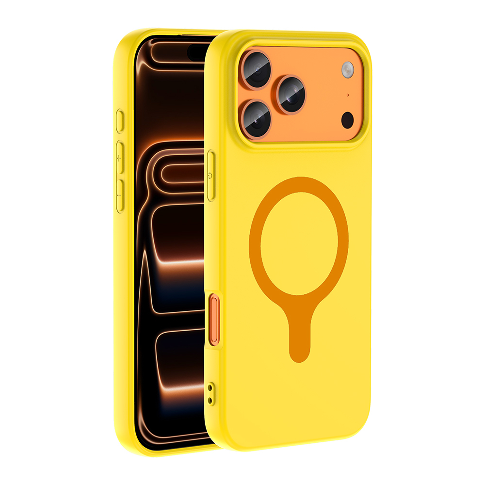 Apple iPhone 17 Pro Max Uyumlu Kılıf M-Safe Şarj Özellikli Zore Aris Silikon Kapak