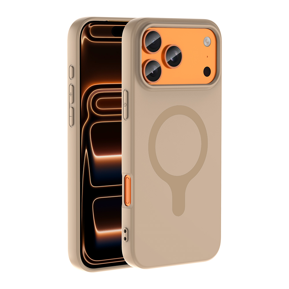 Apple iPhone 17 Pro Max Uyumlu Kılıf M-Safe Şarj Özellikli Zore Aris Silikon Kapak