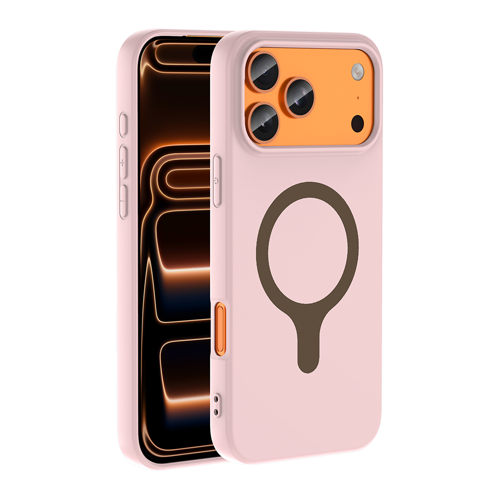 Apple iPhone 17 Pro Max Uyumlu Kılıf M-Safe Şarj Özellikli Zore Aris Silikon Kapak