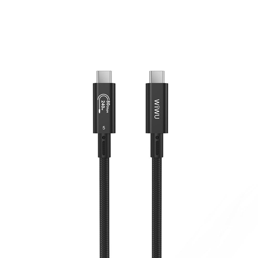 [RNZ-TA135107] Wiwu Wi-C102 Type-C to Type-C Thunderbolt 5 Kablo 16K Ultra HD 240W 180cm