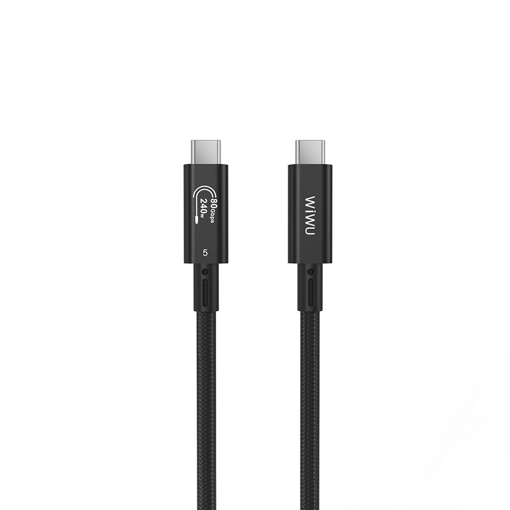 [RNZ-TA135107] Wiwu Wi-C102 Type-C to Type-C Thunderbolt 5 Kablo 16K Ultra HD 240W 180cm