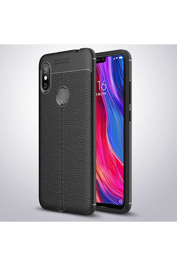 [RNZ-TA16139] Xiaomi Redmi Note 6 Pro Uyumlu Kılıf Zore Niss Silikon Kapak (Siyah)
