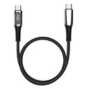 Micflip A08 Type-C to Type-C Dijital LED Göstergeli Data ve Şarj Kablosu 140W 1M