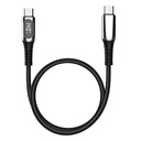 Micflip A08 Type-C to Type-C Dijital LED Göstergeli Data ve Şarj Kablosu 140W 1M