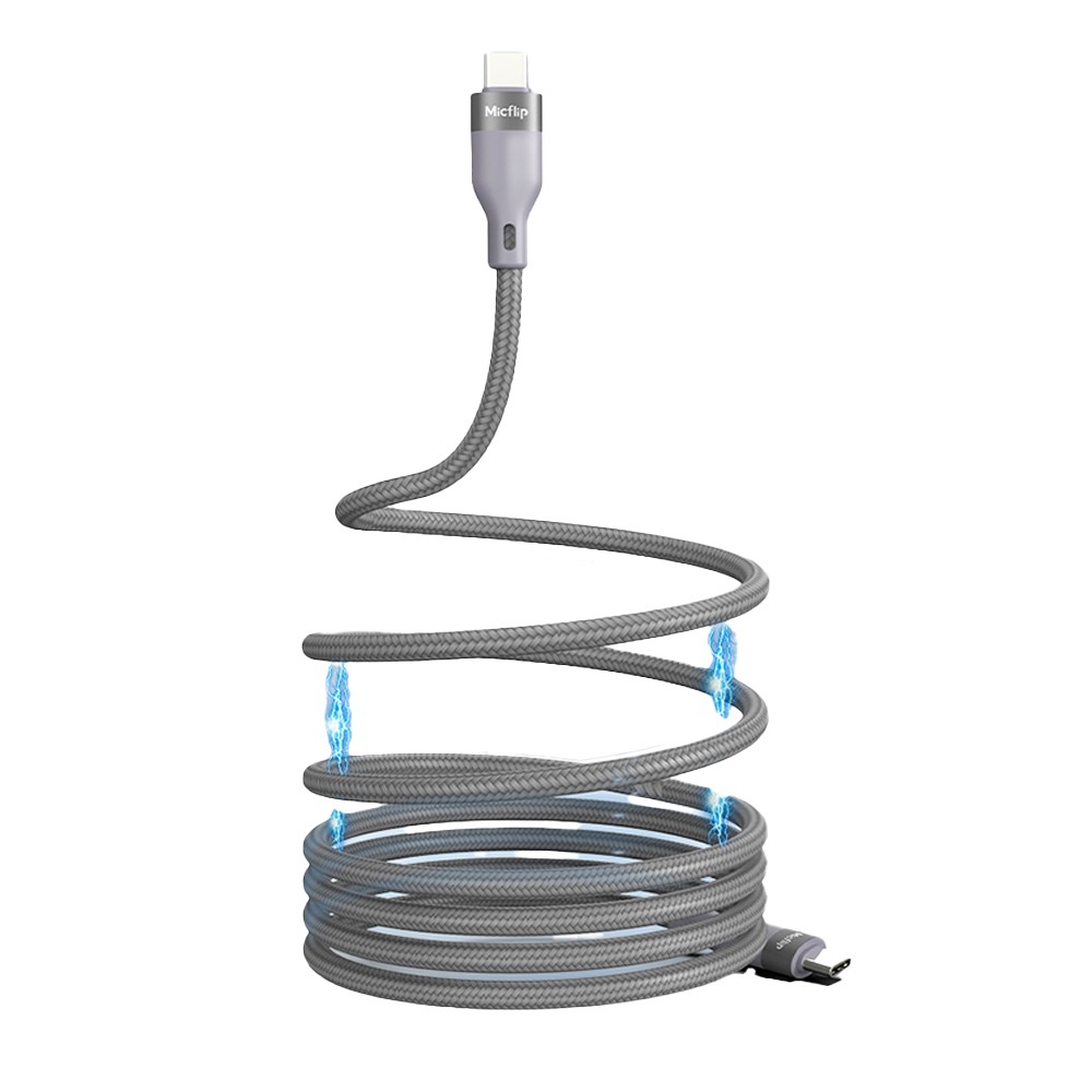 [RNZ-TA132474] Micflip A25 Type-C to Type-C PD Hızlı Şarj Özellikli Data ve Şarj Kablosu 240W 2M