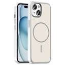 Apple iPhone 15 Uyumlu Kılıf M-Safe Şarj Özellikli Zore Lora PC Kapak