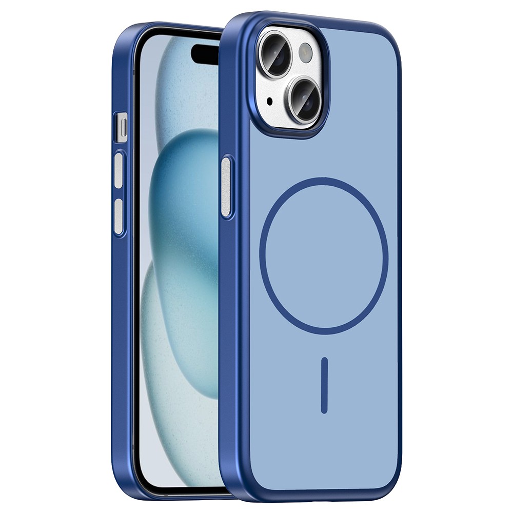 Apple iPhone 15 Uyumlu Kılıf M-Safe Şarj Özellikli Zore Lora PC Kapak