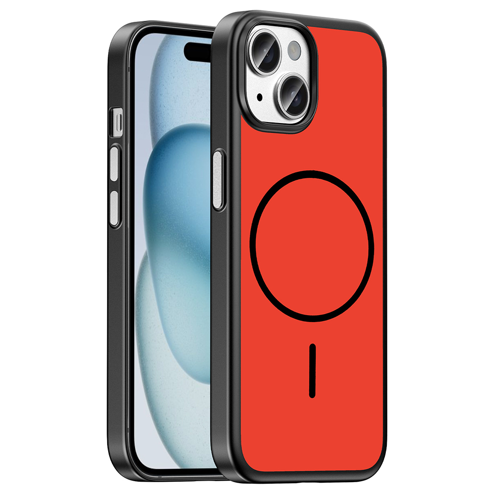 Apple iPhone 15 Uyumlu Kılıf M-Safe Şarj Özellikli Zore Lora PC Kapak