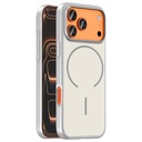 Apple iPhone 17 Pro Uyumlu Kılıf M-Safe Şarj Özellikli Zore Lora PC Kapak