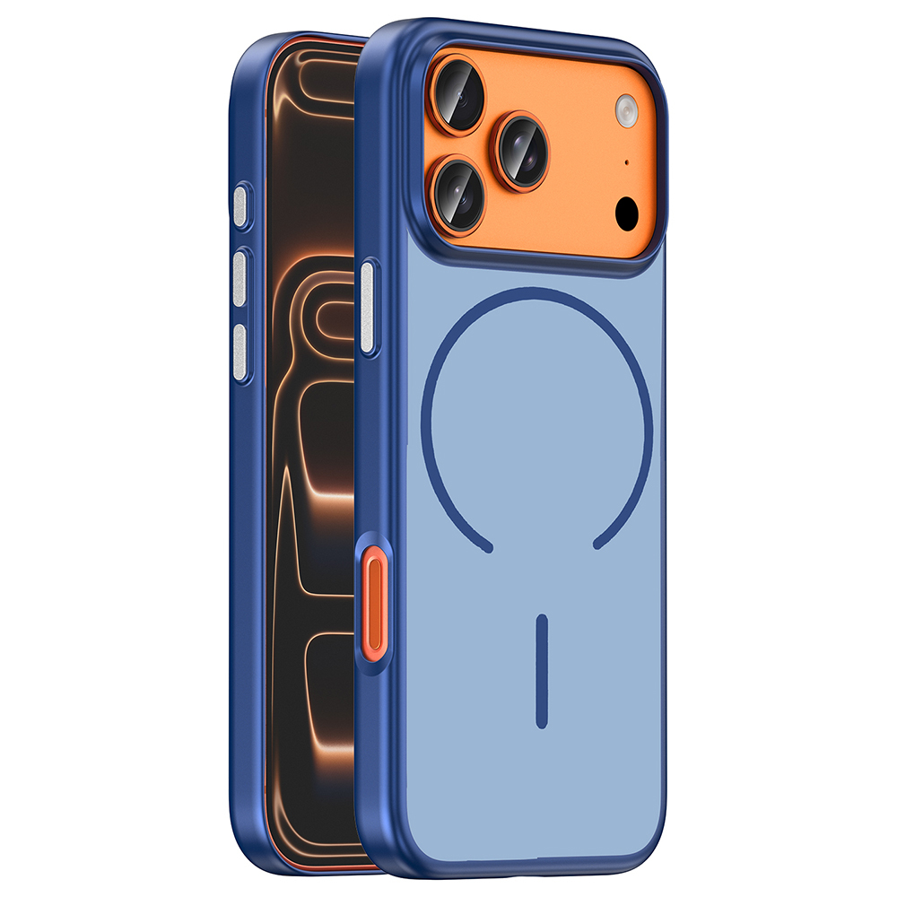 Apple iPhone 17 Pro Uyumlu Kılıf M-Safe Şarj Özellikli Zore Lora PC Kapak