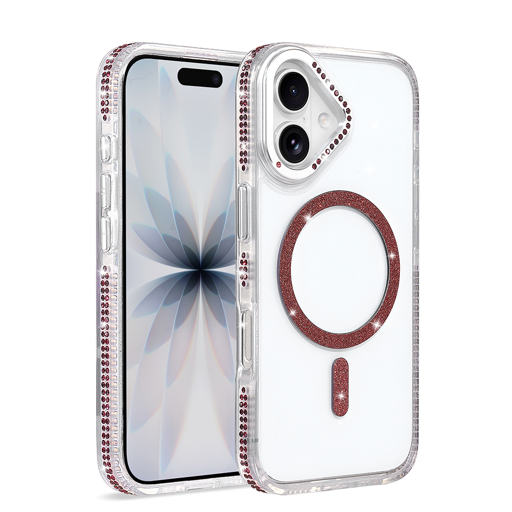 [RNZ-TA136275] Apple iPhone 17 Uyumlu Kılıf M-safe Şarj Özellikli Zore Tera Silikon Kapak (Mürdüm)