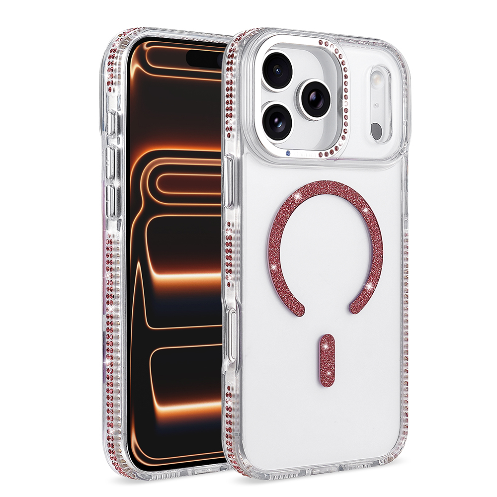[RNZ-TA136280] Apple iPhone 17 Pro Max Uyumlu Kılıf M-safe Şarj Özellikli Zore Tera Silikon Kapak (Mürdüm)