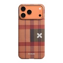 Apple iPhone 17 Pro Max Uyumlu Kılıf M-safe Şarj Özellikli Aramid Fiber Pitaka Flora in Grid Serisi Kapak