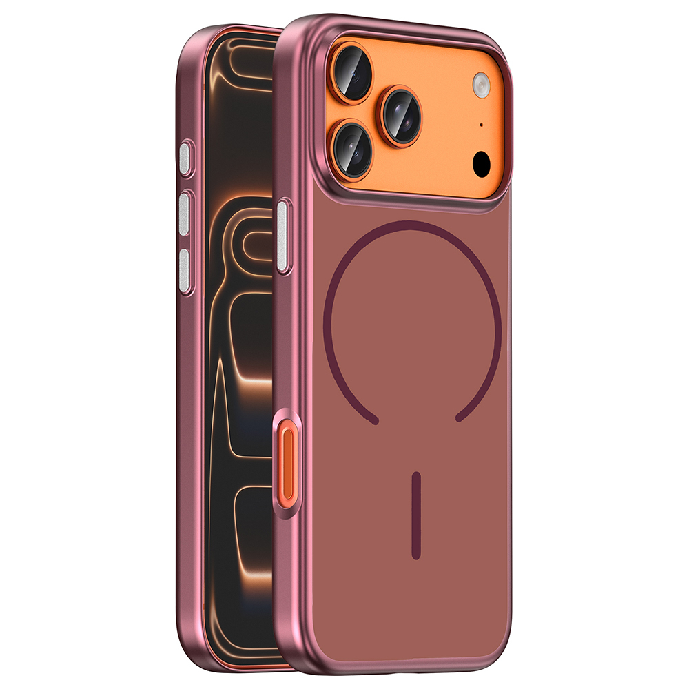 Apple iPhone 17 Pro Uyumlu Kılıf M-Safe Şarj Özellikli Zore Lora PC Kapak