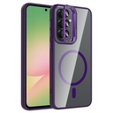 Samsung Galaxy A57 Uyumlu Kılıf Standlı ve Kamera Lens Hediyeli Zore Etro Kapak