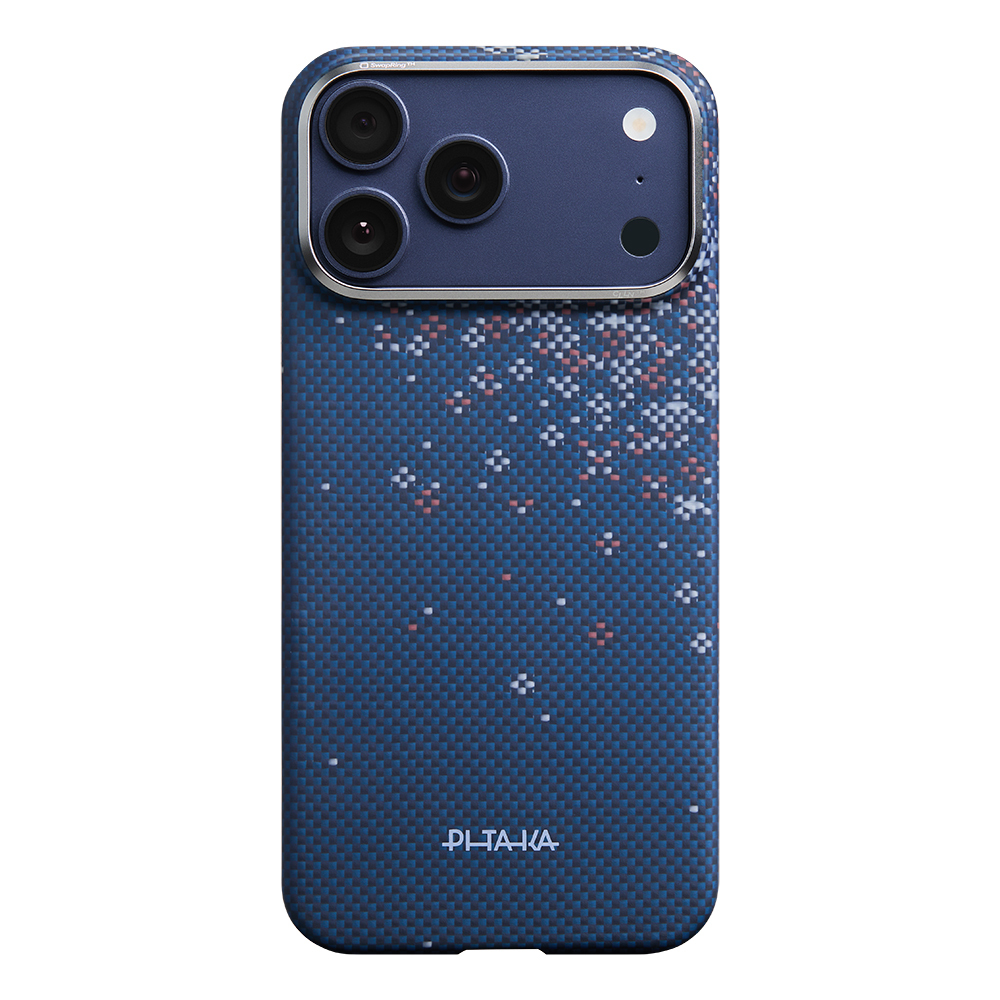 Apple iPhone 17 Pro Max Uyumlu Kılıf M-safe Şarj Özellikli Aramid Fiber Pitaka Sakura Hours Serisi Kapak