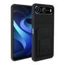 İnfinix Hot 60 Uyumlui 5G Kılıf Kartlıklı TPU Zore Bikart Kapak
