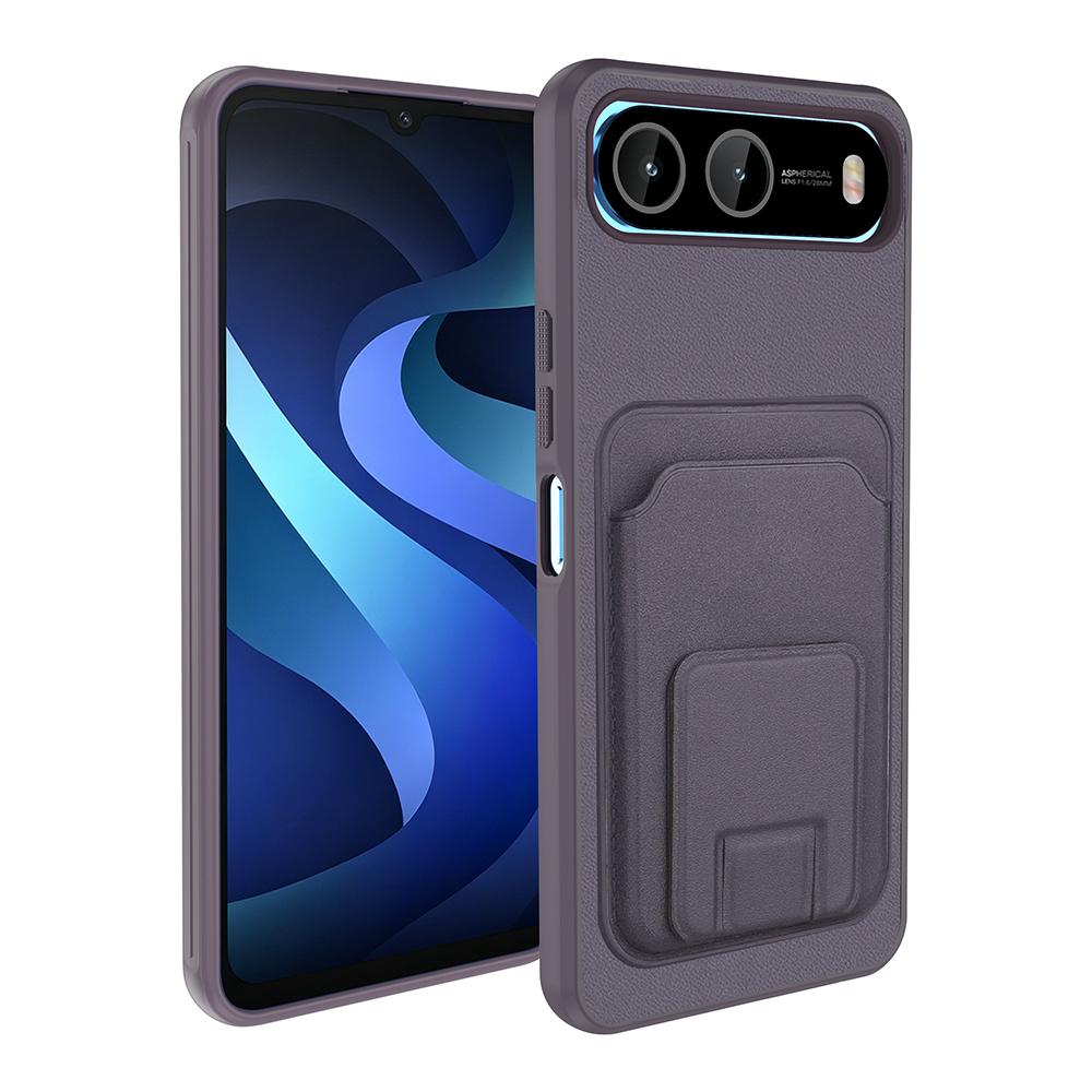 İnfinix Hot 60 Uyumlui 5G Kılıf Kartlıklı TPU Zore Bikart Kapak