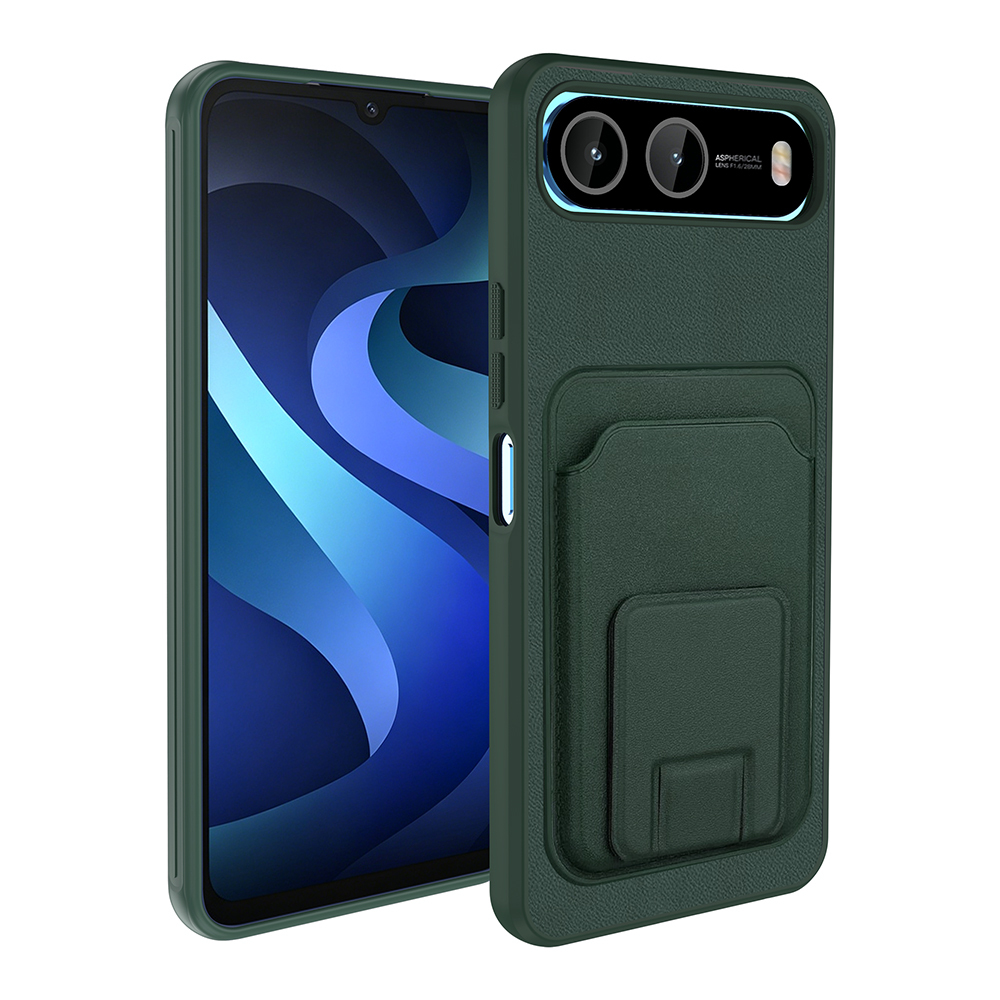 İnfinix Hot 60 Uyumlui 5G Kılıf Kartlıklı TPU Zore Bikart Kapak