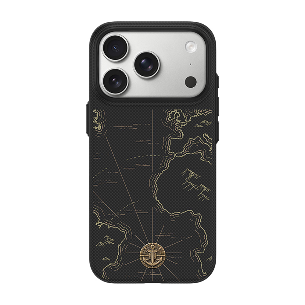 [RNZ-TA136437] Apple iPhone 17 Pro Uyumlu Kılıf M-safe Şarj Özellikli Karbon Fiber Tasarımlı Benks ArmorEdge Air Navigator Kevlar Kapak