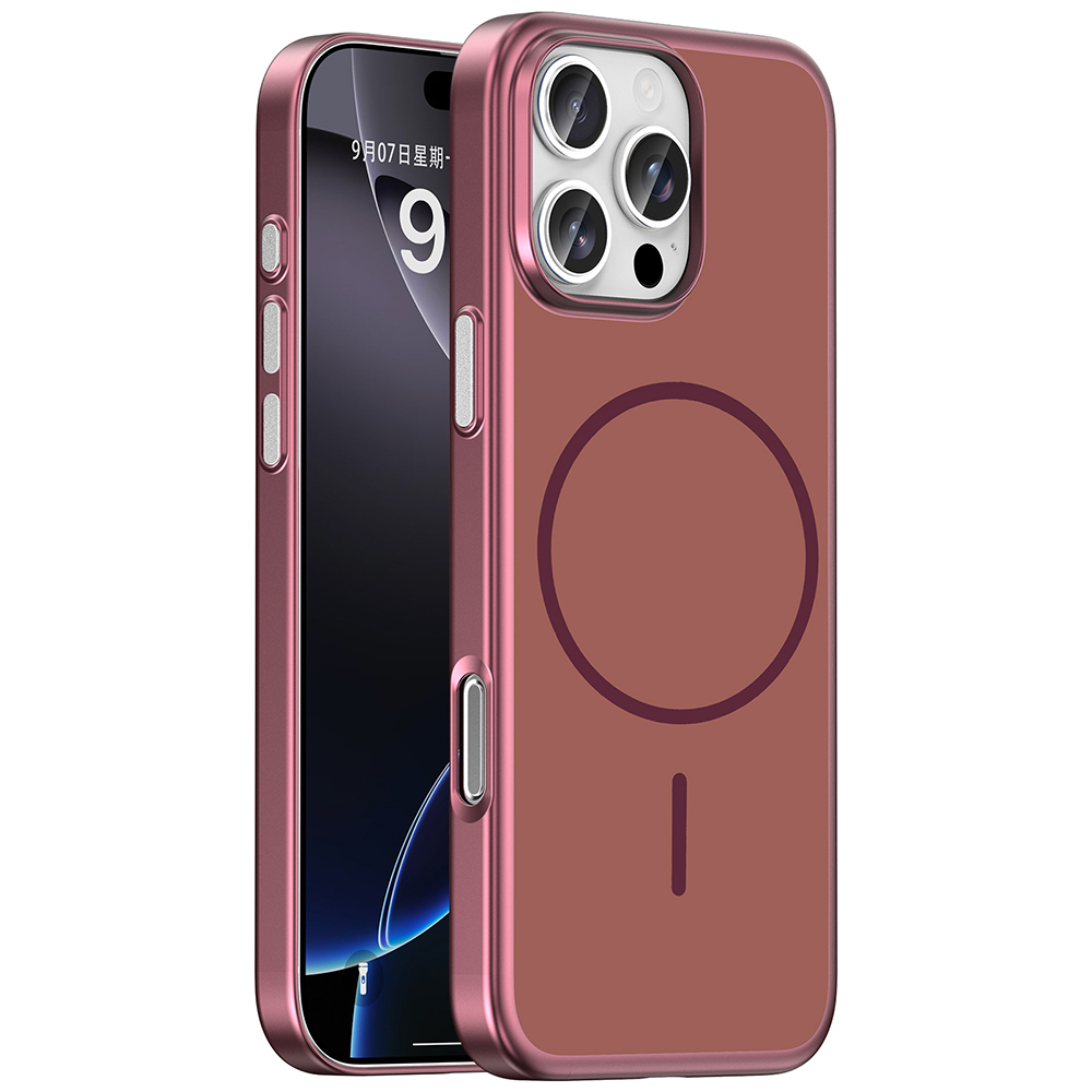 Apple iPhone 16 Pro Max Uyumlu Kılıf M-Safe Şarj Özellikli Zore Lora PC Kapak