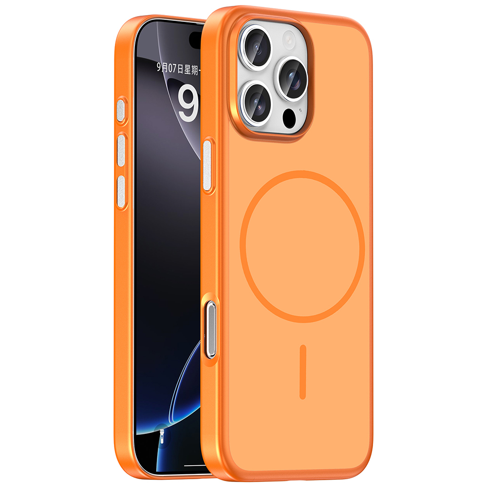 Apple iPhone 16 Pro Max Uyumlu Kılıf M-Safe Şarj Özellikli Zore Lora PC Kapak