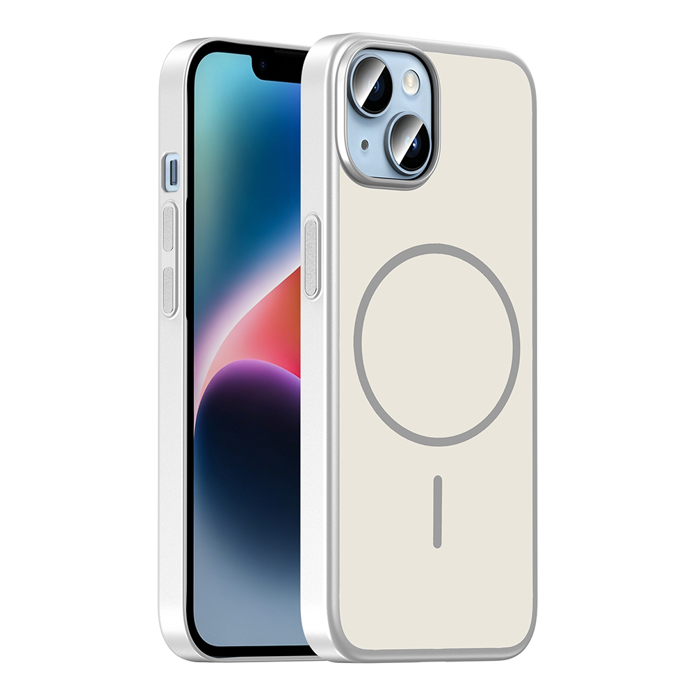 Apple iPhone 13 Uyumlu Kılıf M-Safe Şarj Özellikli Zore Lora PC Kapak
