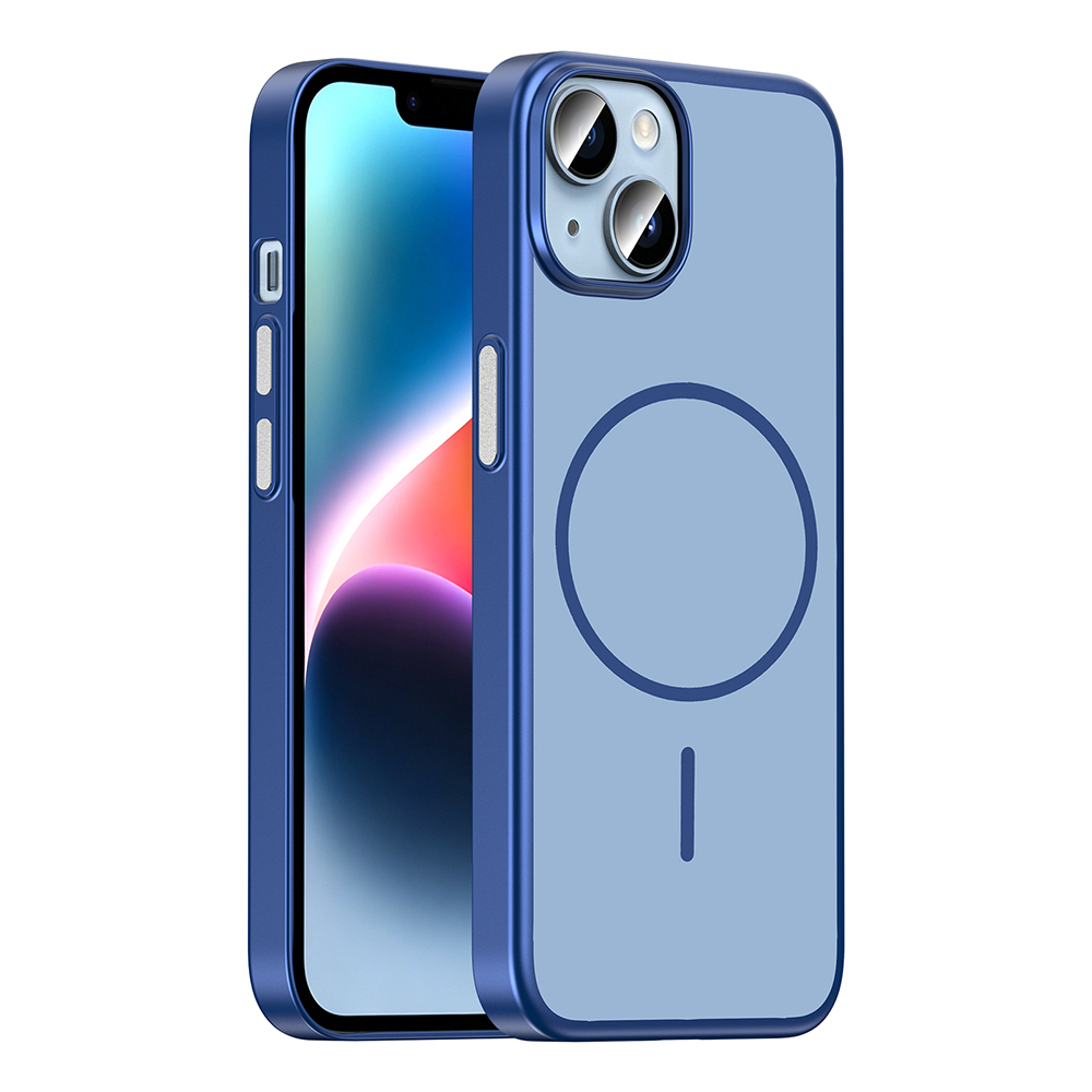 Apple iPhone 13 Uyumlu Kılıf M-Safe Şarj Özellikli Zore Lora PC Kapak