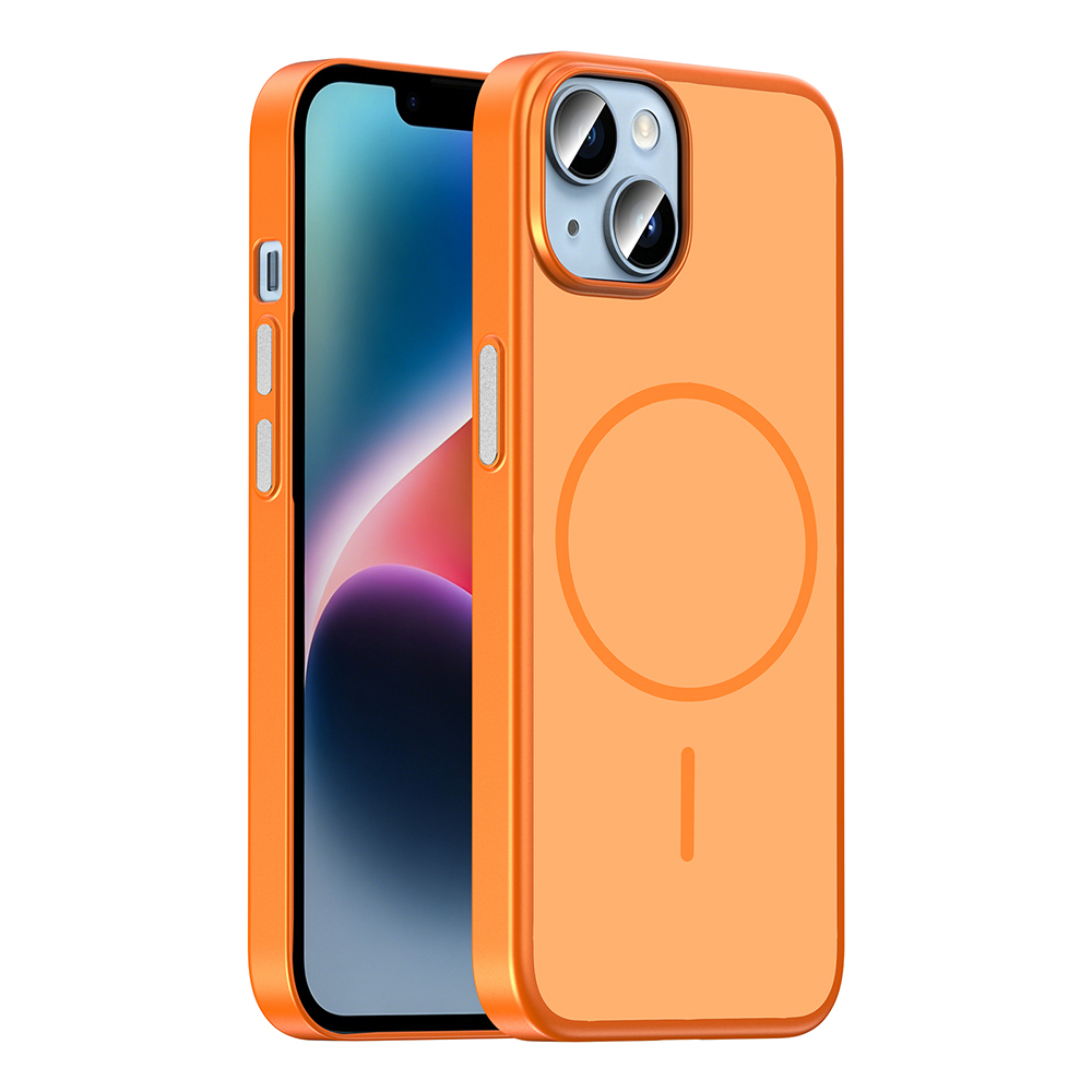 Apple iPhone 13 Uyumlu Kılıf M-Safe Şarj Özellikli Zore Lora PC Kapak
