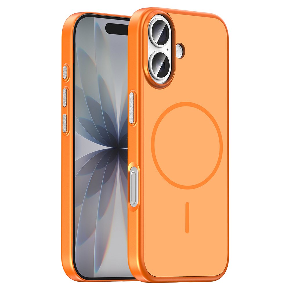 Apple iPhone 16 Uyumlu Kılıf M-Safe Şarj Özellikli Zore Lora PC Kapak