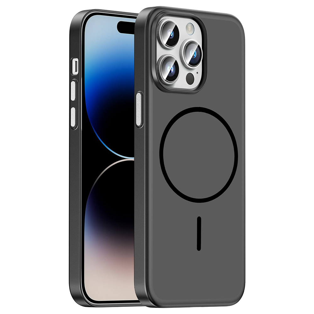 Apple iPhone 14 Pro Max Uyumlu Kılıf M-Safe Şarj Özellikli Zore Lora PC Kapak