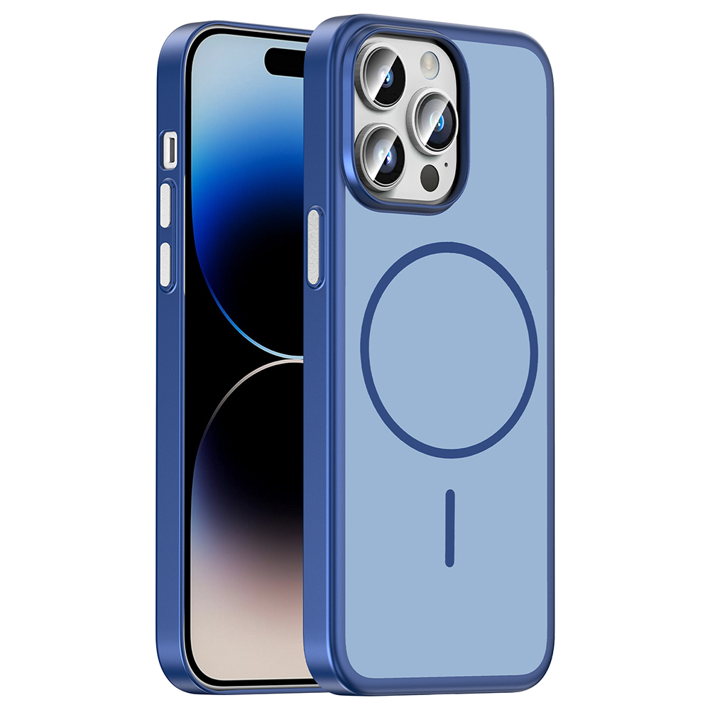 Apple iPhone 14 Pro Max Uyumlu Kılıf M-Safe Şarj Özellikli Zore Lora PC Kapak