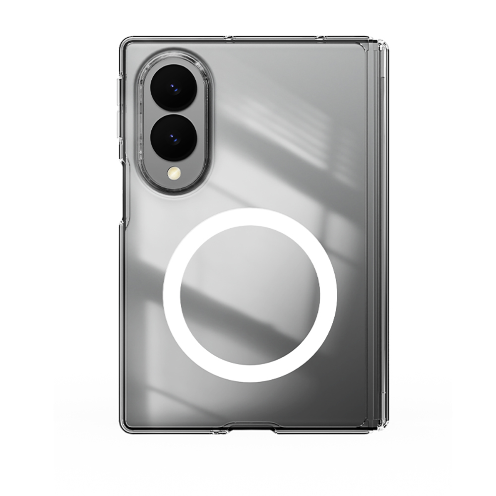 Galaxy Z Fold 8 Kılıf M-safe Şarj Özellikli Transparan Sert PC Wlons Pita Kapak