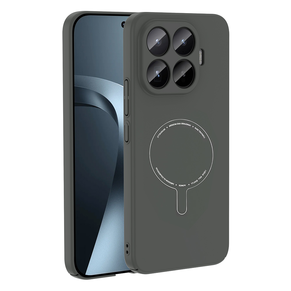 Xiaomi 17 UyumluT Kılıf M-Safe Şarj Özellikli Kamera Korumalı Zore Elio Sert PC Kapak