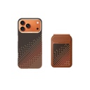 Apple iPhone 17 Pro Max Uyumlu Kılıf Raptic 2in1 Bundle Kit Aramid Skin Serenity Serisi Kartlık ve Karbon Kapak