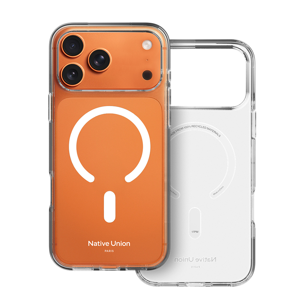 [RNZ-TA136684] Apple iPhone 17 Pro Uyumlu Kılıf M-safe Şarj Özellikli Native Union RE Clear Serisi Kapak