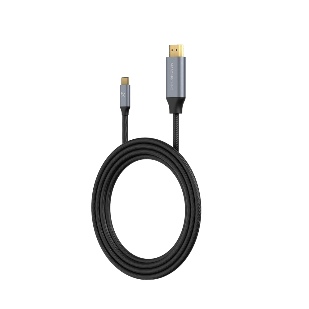 [RNZ-TA136678] Amazingthing Thunder Pro HDTV Görüntü ve Ses Aktarıcı Type-C to HDMI Kablo Ultra HD 4K 60Hz 1.5M