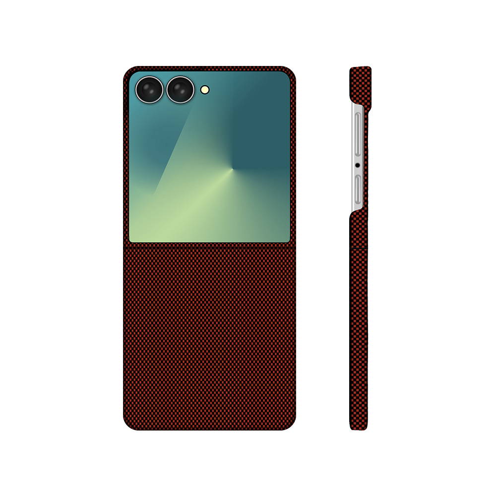 Samsung Galaxy Z Flip 7 Uyumlu Kılıf M-Safe Şarj Özellikli Zore Paris Zerre Sert PC Kapak