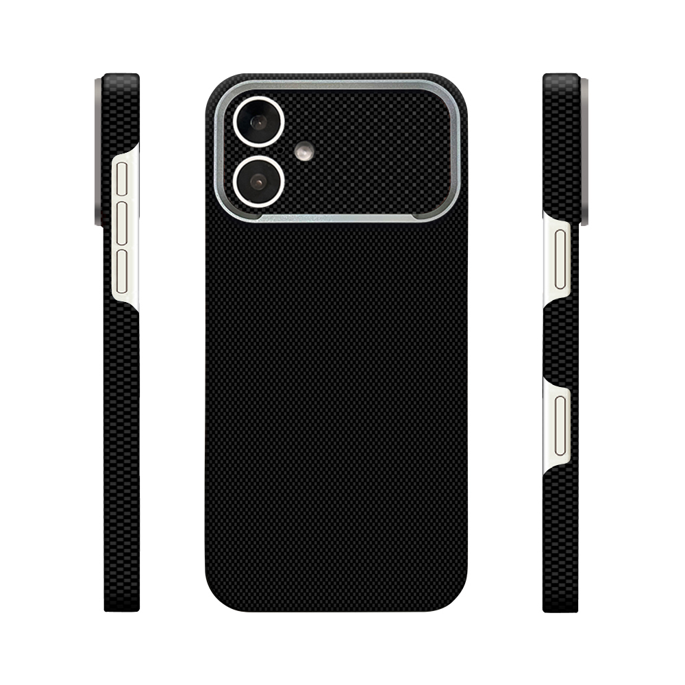 [RNZ-TA136926] Apple iPhone 17 Uyumlu Kılıf M-Safe Şarj Özellikli Zore Paris Zerre Sert PC Kapak (Siyah)