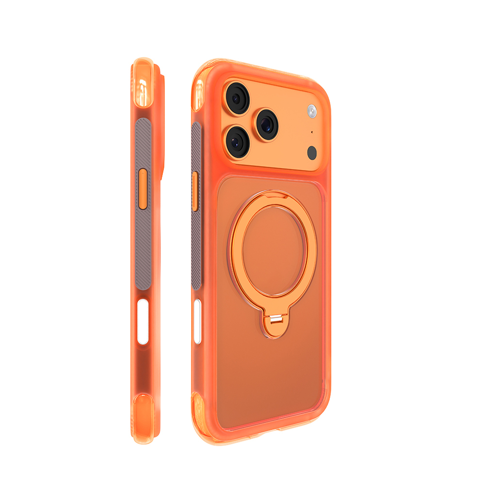 Apple iPhone 17 Pro Uyumlu Kılıf M-safe Şarj Özellikli Standlı Airbag Tasarımlı Mutural Air Shield Serisi Kapak