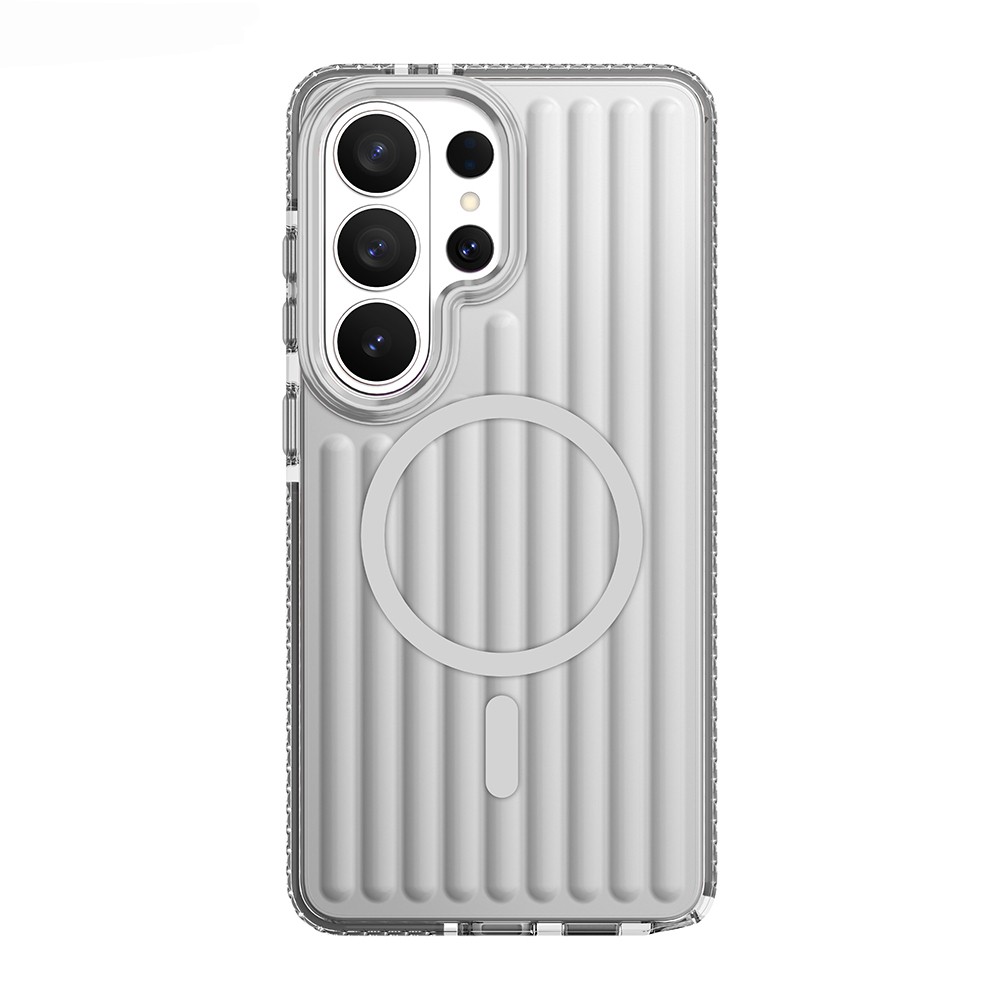 Samsung Galaxy S26 Ultra Uyumlu Kılıf M-safe Şarj Özellikli Oyuklu Tasarım Mutural Luggage Serisi Kapak