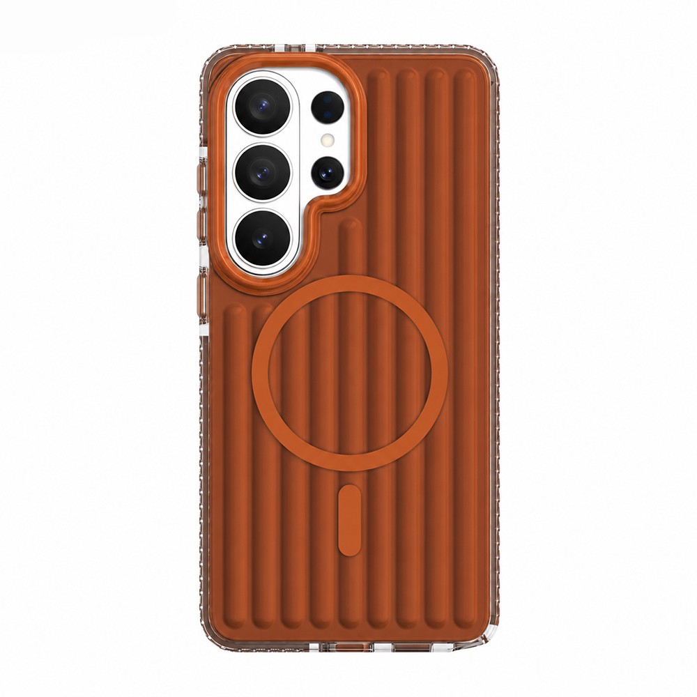 Samsung Galaxy S26 Ultra Uyumlu Kılıf M-safe Şarj Özellikli Oyuklu Tasarım Mutural Luggage Serisi Kapak