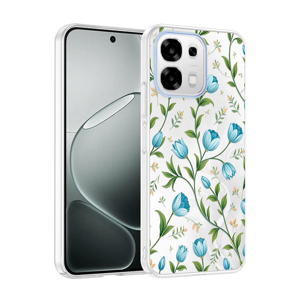 Oppo A6 Pro Uyumlu Kılıf Kamera Korumalı Desenli Zore Klip Kapak