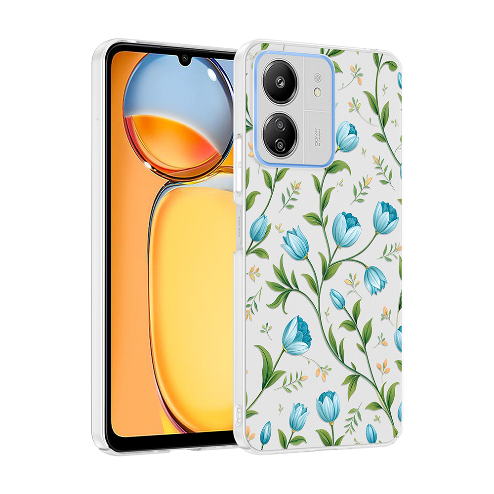 Xiaomi Redmi 13C Uyumlu Kılıf Kamera Korumalı Desenli Zore Klip Kapak
