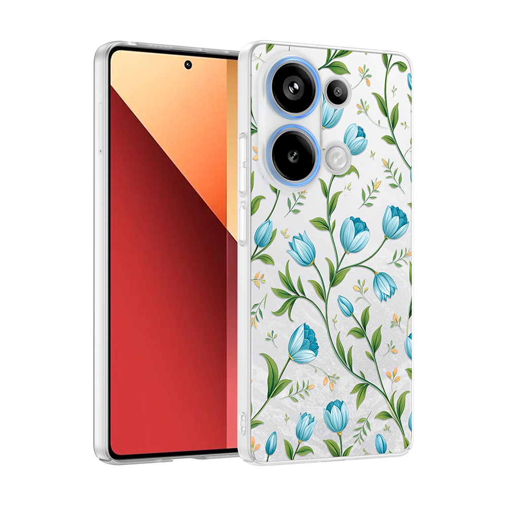 Xiaomi Redmi Note 13 Pro 4G Uyumlu Kılıf Kamera Korumalı Desenli Zore Klip Kapak