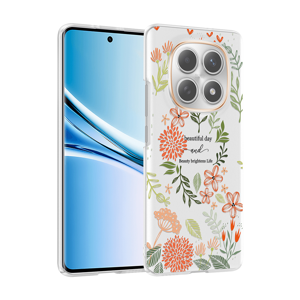 Xiaomi Redmi Note 15 4G Uyumlu Kılıf Kamera Korumalı Desenli Zore Klip Kapak