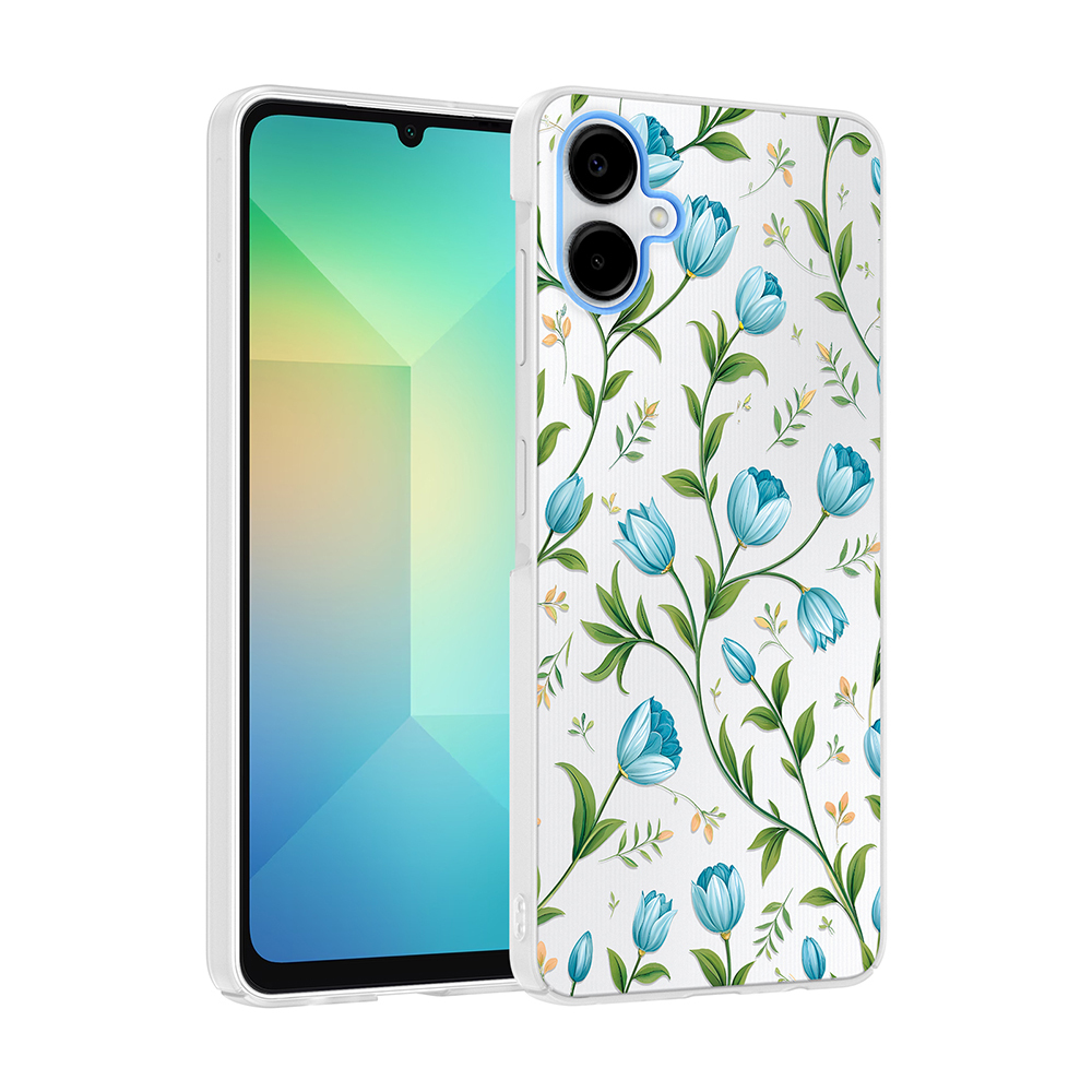 Samsung Galaxy A06 Uyumlu Kılıf Kamera Korumalı Desenli Zore Klip Kapak