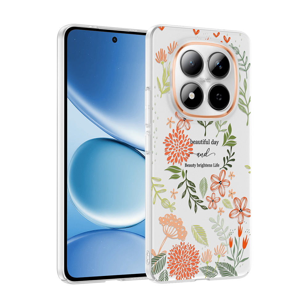 Xiaomi Redmi Note 15 Pro 4G Uyumlu Kılıf Kamera Korumalı Desenli Zore Klip Kapak