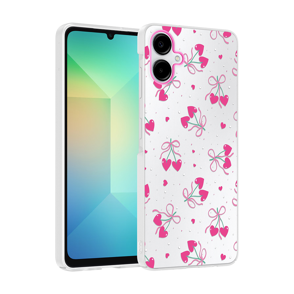 Samsung Galaxy A07 Uyumlu Kılıf Kamera Korumalı Desenli Zore Klip Kapak