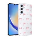 Samsung Galaxy A34 Uyumlu Kılıf Kamera Korumalı Desenli Zore Klip Kapak